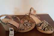 Brand new wedge sandals size 6