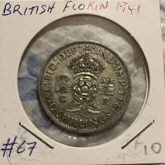 British Florin 1941 (50% Silver)