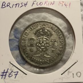 British Florin 1941 (50% Silver)