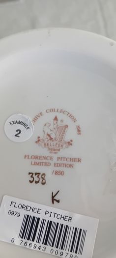 Beleek Limited Edition Florence Pitcher