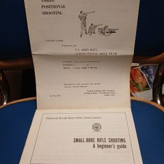 Rifle shooting booklets x2