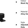 Sliding Barn Door Adjustable Floor Guide Wall/Door Bottom Guide Black Image 3