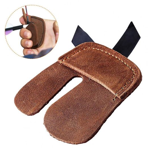 Protective Archery glove 3 fingers (fabric with leather tips). XS to XXL