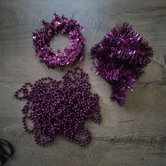 Lovely Christmas tree decor purple