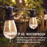 MASSIVE SALE Festoon Lights Outdoor Mains Powered, S14 100FT Led Outdoor String Lights, Warm White 2700K, Waterproof IP65, Great Garden Terrace Patio Outside Lights Image 5