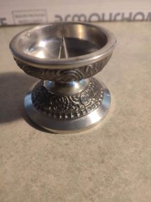 Vintage Mullingar, Ireland Pewter Candle Holder