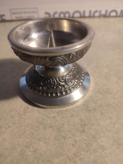 Vintage Mullingar, Ireland Pewter Candle Holder