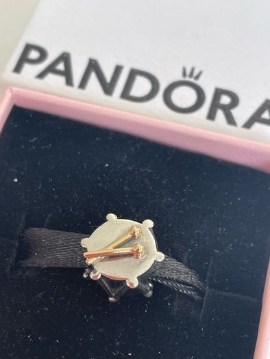 Pandora Two Tone Drummer Charm with 14k Gold Drum Sticks