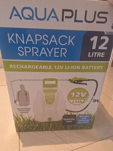 aqua plus rechargeable knapsack sprayer