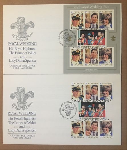 Royal Stamp Collection. Mainly commemorating marriage of The Prince of Wales and Lady Diana Spencer. Also Some of Prince Andrew and Sarah Ferguson. Presentation Packs, First Day covets, Post Cards (mint and used).