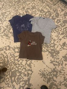 three t shirts