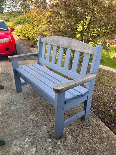 Solid wood garden furniture set