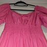 a really pretty pink midi dress that's perfect for Summer Image 5