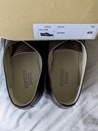 Bourgeois Boheme vegan mens shoes Brown UK 11