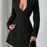 Womens V-Neck Dress Image 3