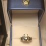 9ct Gold Women's Irish Claddagh Ring. Image 9