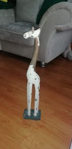 wooden giraffe  ornament 23in