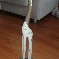 wooden giraffe  ornament 23in