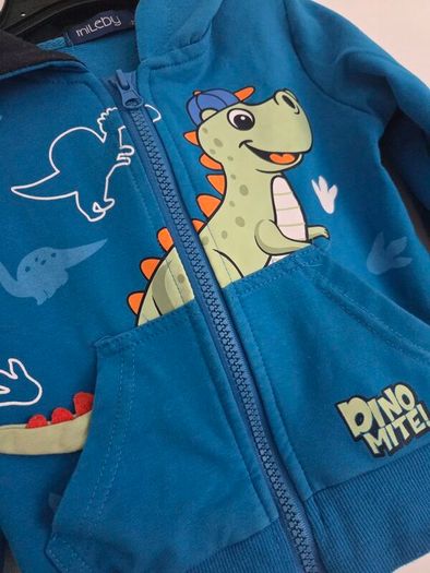 2years, Mileby Dinosaur Zip-Up Hoodie - Like New Condition