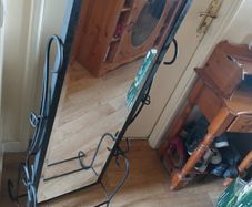 Beveled Glass Standing Mirror