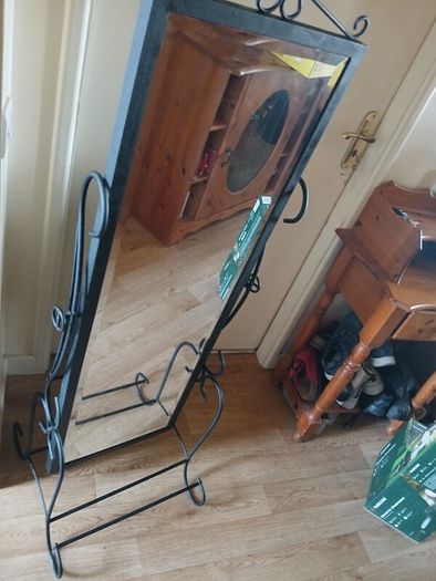 Beveled Glass Standing Mirror
