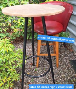 Table and chairs