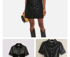 Maje real leather dress size 8 new with tags