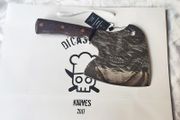 Crafted Chaos Unique  Forged Knife with the Joker's Smirk Engraved by DiCasteel