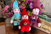 Vintage knitted dolls