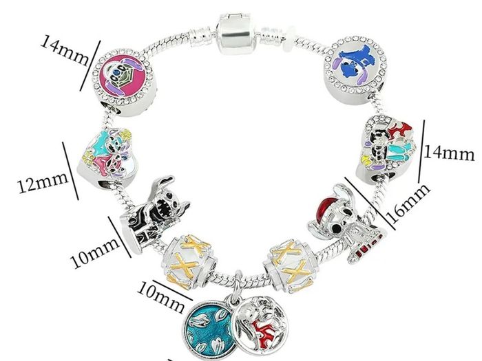 Lili & Stitch bracelet with charms