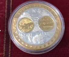 silver plated token