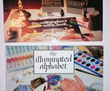 "The Calligrapher's Workbook" & "The illuminated Alphabet" Two Books for Ten Euro.