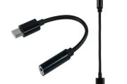 Black USB C Type C to 3.5mm Audio Adapter Cable Headphones Earphone Converter