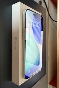 iPhone 16 plus 128 GB white with box + cases