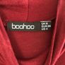 Boohoo high neck wine dress Image 4