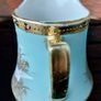 Nippon Vintage Flying Geese Jewel Moriage Aqua Creamer/Milk Jug Image 2