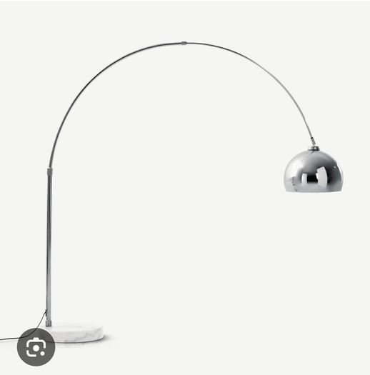 Chrome floor lamp