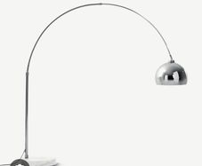 Chrome floor lamp