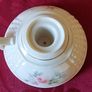 Antique Donegal Parian China Rose Chamber Stick / Pillar Candle Holder Made In Ireland Image 7