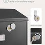 NEW SALE | Modern Wall Mounted Post Box with Viewing Windows, Nameplate, Lock with Copper Core, Easy to Install, Black Image 6