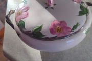Franciscan Made In England Desert Rose Serving Bowl/ Lid 2 Pc Set 8 In Diameter Pink Floral
