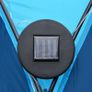 Party Tent with LED and 4 Sidewalls 3.6x3.6x2.3 m Blue Image 2