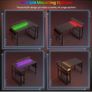 L Shaped Gaming Desk with LED Lights & Power Outlets, 100x80cm Image 9