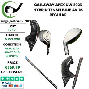 Callaway Apex UW 2025 Hybrid / #3 19 Degree / Tensei Blue AV 75 Regular
