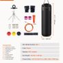Punching Bag for Adults, 4ft PVC Heavy Boxing Bag Set, Punching Bag with Chains and Gloves, Hanging Boxing Bag for MMA Karate Judo, Muay Thai Kickboxing Boxing, Home Gym Training, (Unfilled) Image 4