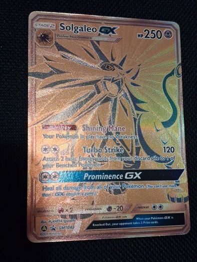 pokemon card : solgaleo Gx SM104a
