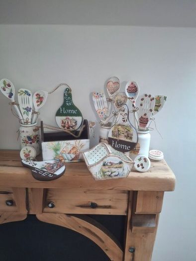 Set of  3 Decorative Kitchen Utensils in the Jar