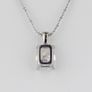 Diamond Cushion Pendant Image 3