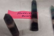 Fluorite crystal points