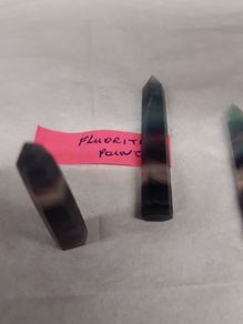 Fluorite crystal points